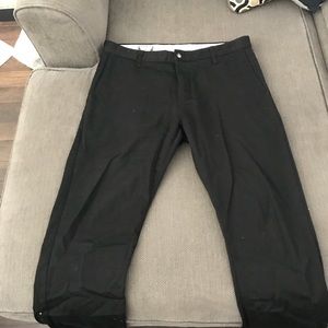 Black volcom pants